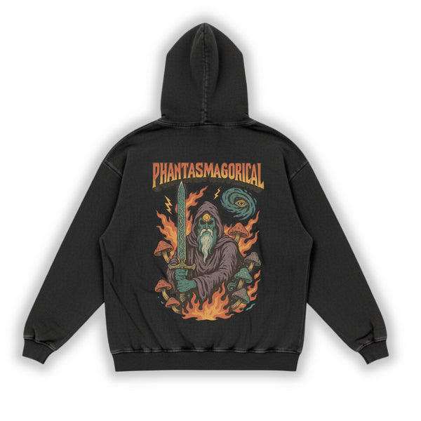 Dreamfire Sage - Snow Washed Loose Cotton Hoodie